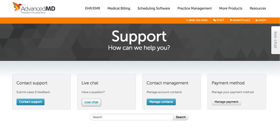 AdvancedMD Customer Support