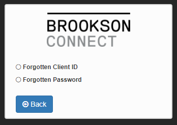 Brookson Connect Reset password