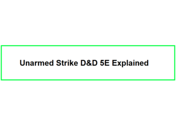 Unarmed Strike D&D 5E Explained