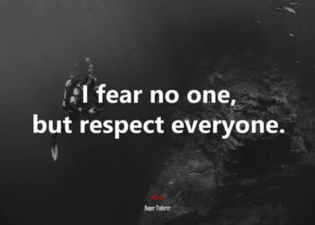 I Fear No One, but Respect Everyone. - Tymoff quote